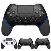 Controlador de juegos inalámbrico giroscopio de 6 ejes controlador de consola Bluetooth Macros Turbo doble vibración efecto Hall Joystick para PS4