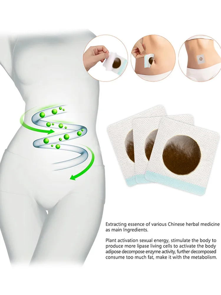 Body Shaping Patches Honey Belly Toning Pill Fast Burning Fat Lymphatic Improve Stomach Belly Slimming Stickers for Female Male