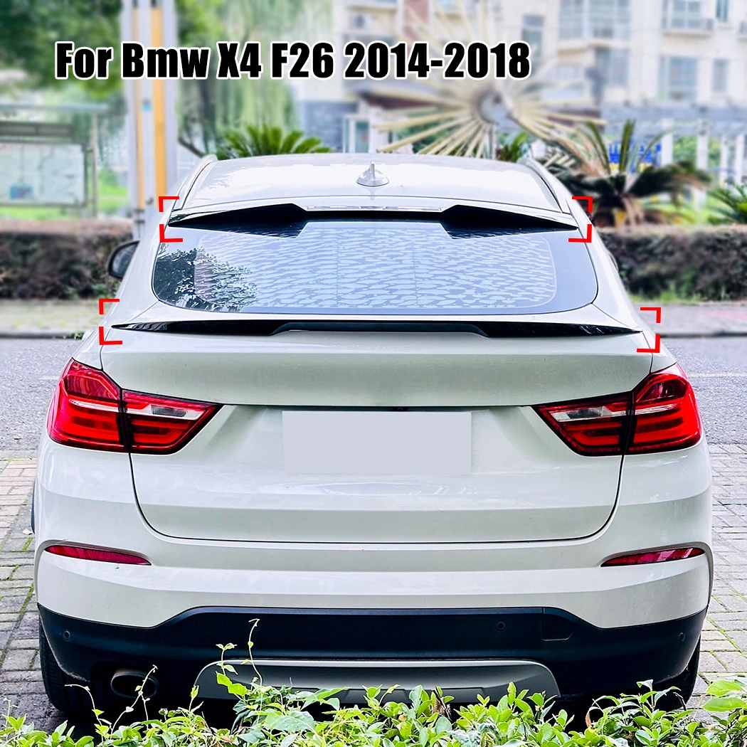 

Rear Spoiler Wing Body Kit Tuning For BMW F26 X4 High Quality ABS Plastic MP Style 2014-2018 Car Rear Trunk Wing Accessories