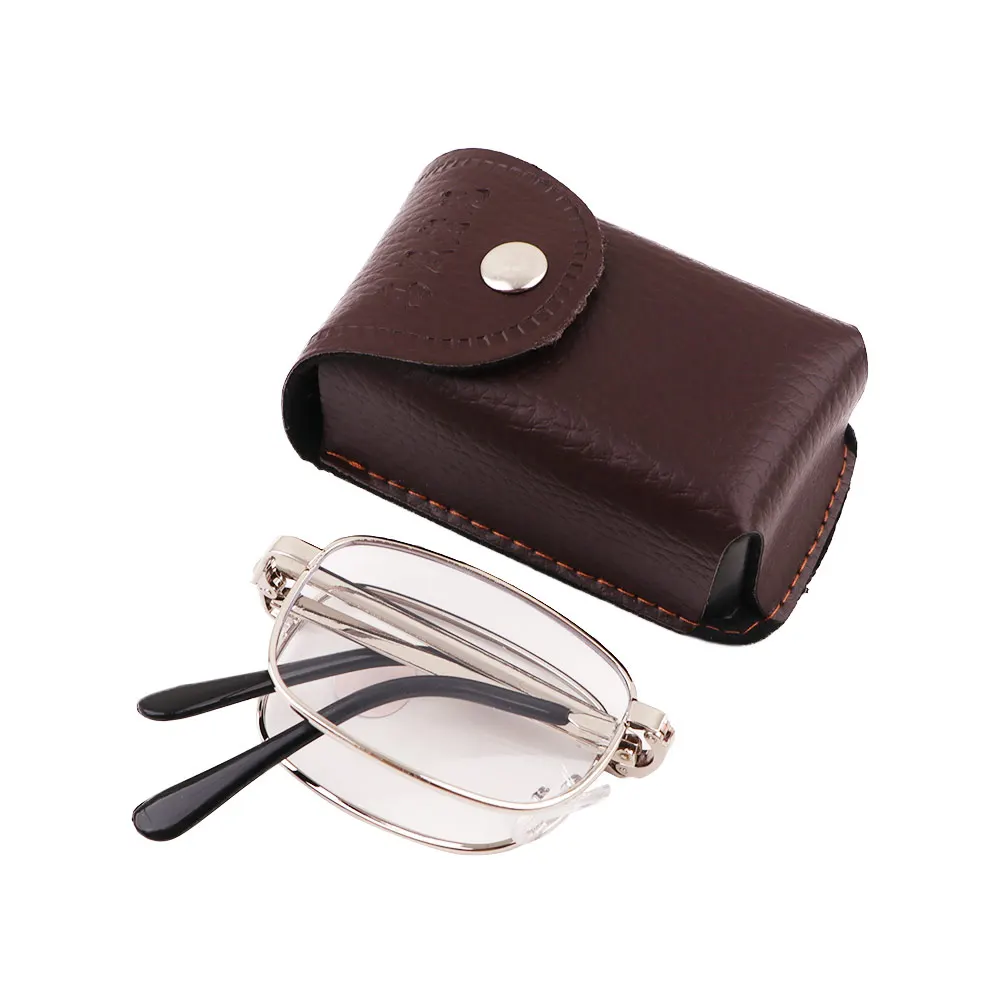 

Box High Definition Anti-fatigue Folding Natural High Definition Crystal Eyeglass Reading Glasses Old man Presbyonic Glasses