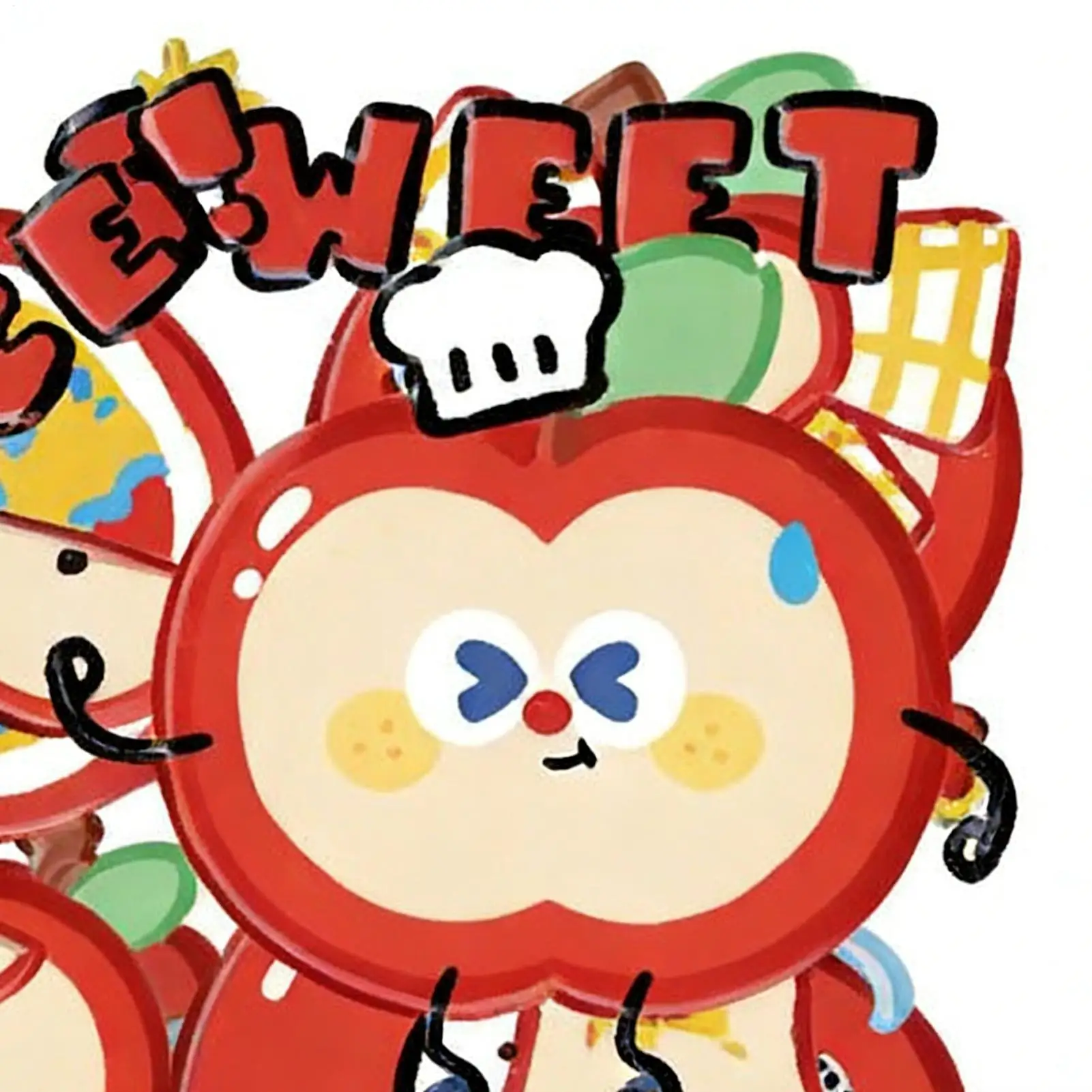 

Наклейки для бутылок с водой, эстетичные наклейки с фруктовым дизайном, наклейки для журналов, чехлов для телефонов, ноутбуков, бутылок с водой, блокнотов