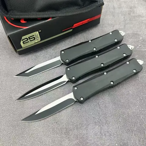 मिनी A07 वापस लेने योग्य उपयोगिता चाकू 440C ब्लेड लड़ाकू सैन्य उपकरण कैम्पिंग शिकार और आउटडोर जीवन रक्षा आत्मरक्षा पुरुषों का उपहार 6 best sales स्टिलेट्टो स्वचालित चाकू - №2