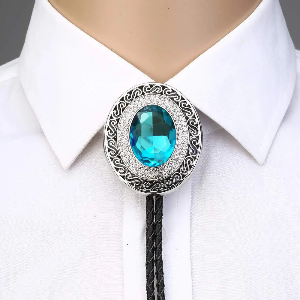 Fashion Bolo Tie Collar Rope American Western Denim Pibolo Tie