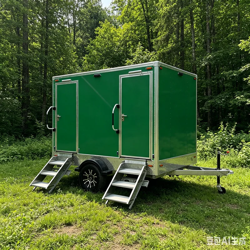 Stainless Steel Mobile Portable Container Toilet for Urban Areas Shopping Centers High Traffic Public Spaces