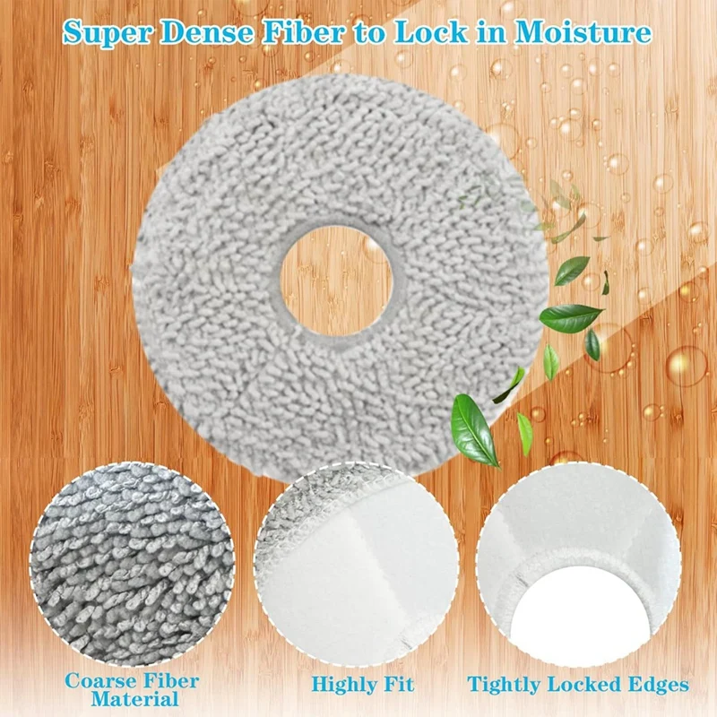 Bantalan Kain Pel untuk Ecovacs DEEBOT X1 Omni/T10 Omni/Turbo T20/T20 Pro/T30 Pro Omni/ T30 Omni Suku Cadang Vakum