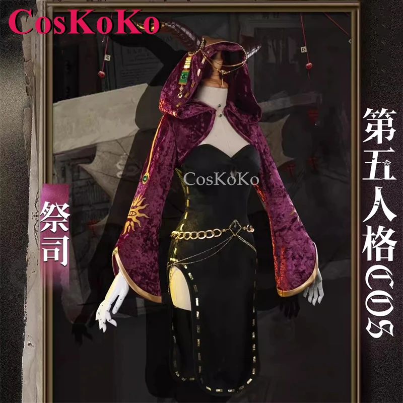 CosKoKo Fiona Gilman Cosplay Game Identity V Costume Priestess Gorgeous Sweet Uniforms Dress Halloween Party Role Play Clothing