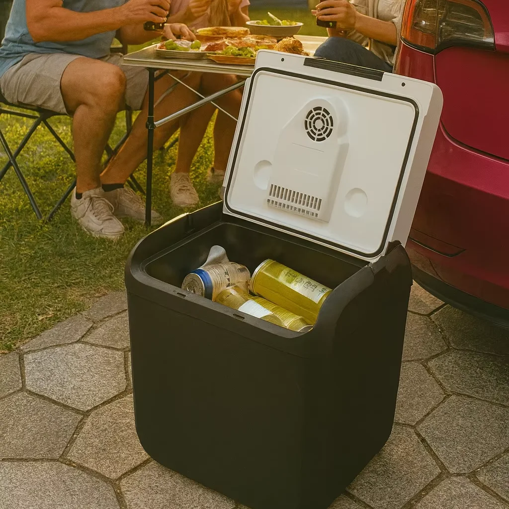 25L Electric Cool Box For Caravan RV Capacity Mini Fridge Refrigerator Outdoor Fridge 12v 220v Mini Portable Coolers Car Fridge