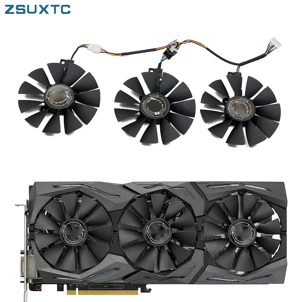 FDC10U12S9-C FDC10H12S9-C GTX1080 GPU Cooler For ASUS Strix GTX 1060 OC 1080 1070 1080Ti RX 480 Graphics Card Fan Cooler