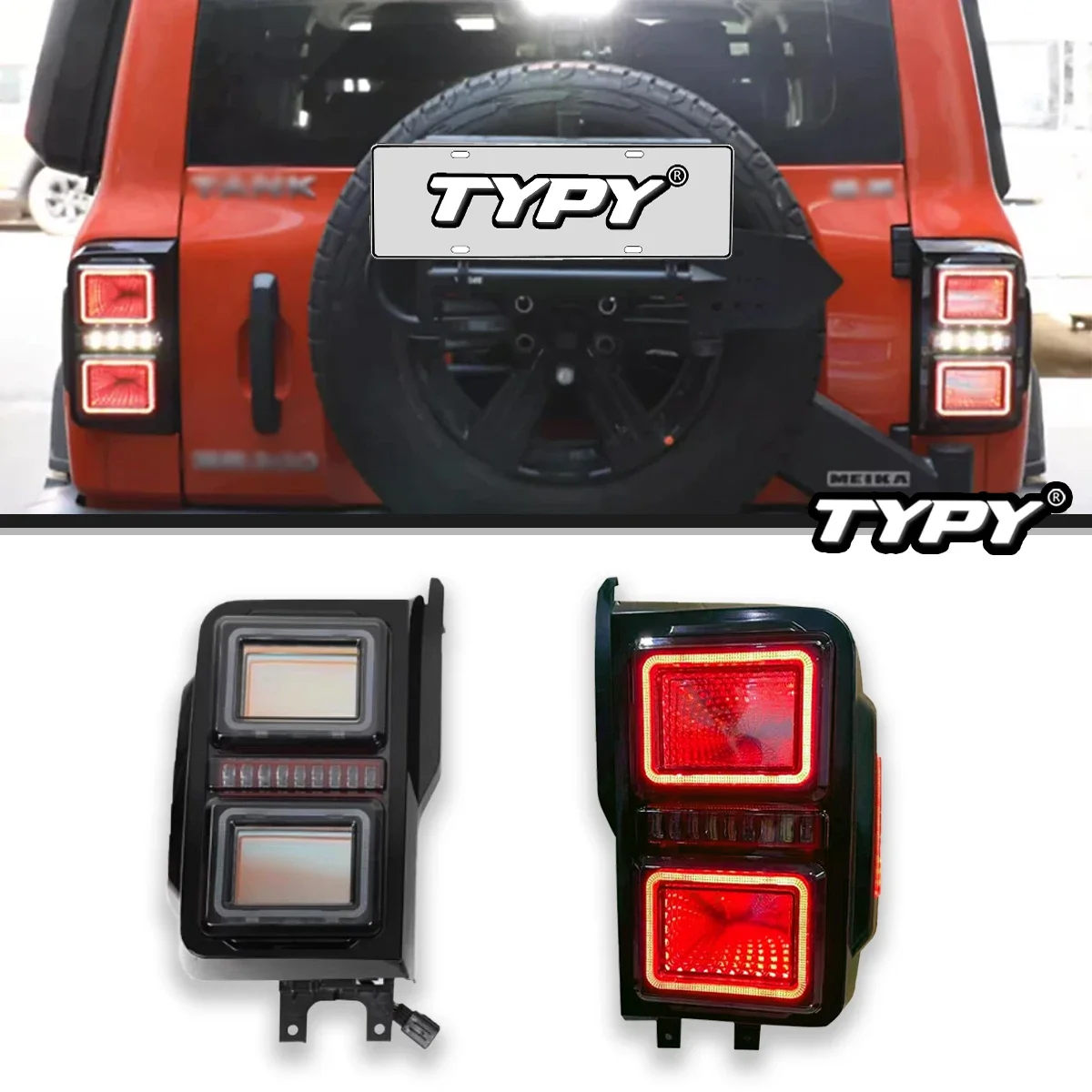 

TYPY Car Lights For Great Wall Tank 300 2021-2023 Taillight LED Projetor Tail Lamp Daytime Running Light Automotive Accessories