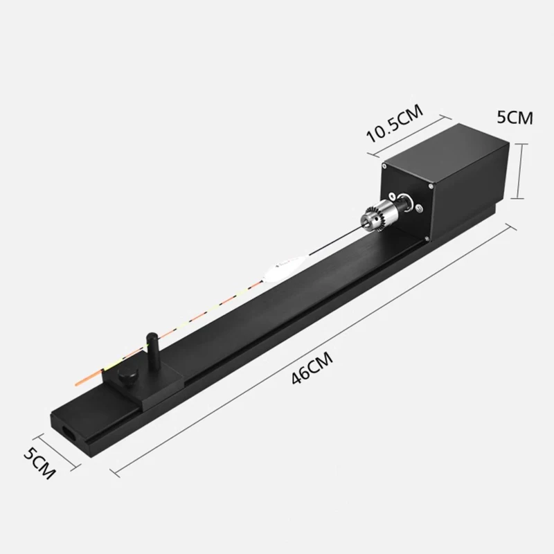 AC100-240V Mini Desktop Float Polishing Painting Machine Variable Speed DIY Fishing Float Sanding Coloring Lathe Tool