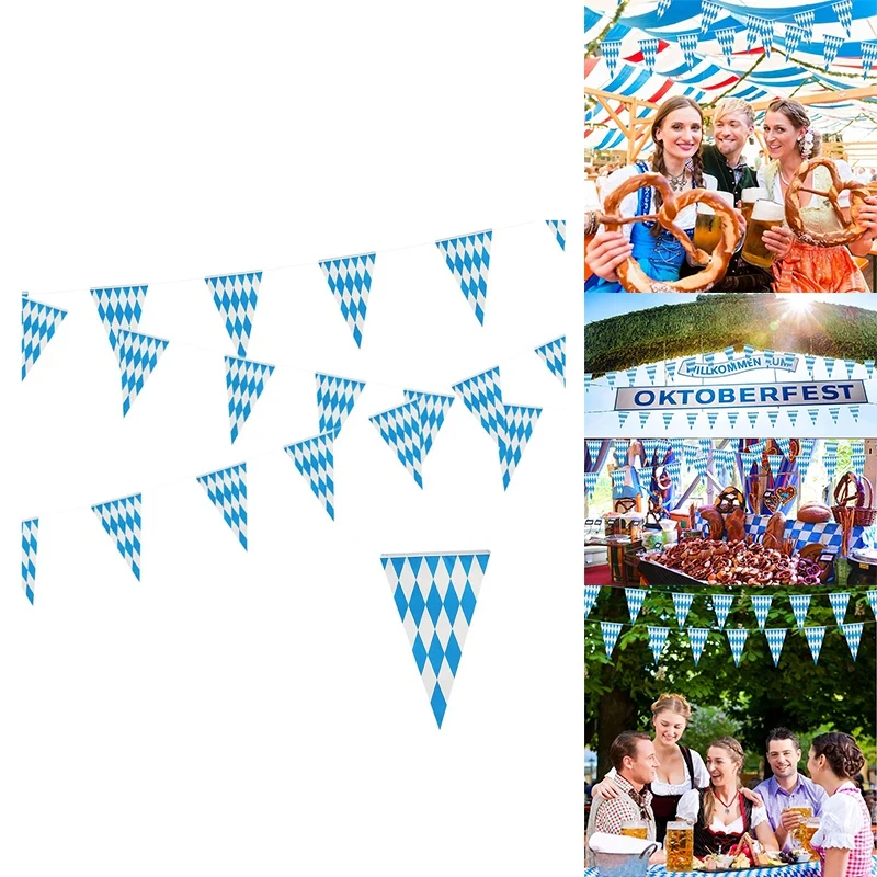 Bavarian Garland Decoration Oktoberfest Decor Bavaria Party Oktoberfest Pennant Bavarian Banner Bavaria Photo Prop