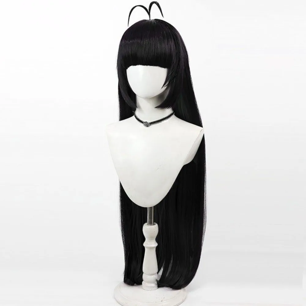 Blue Archive Kenzaki Tsurugi Cosplay Wig Simulation Scalp Black Hair