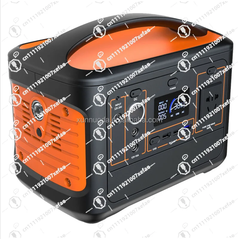 

Outdoor Portable Fast Charging Power Station, 500W, Travel Camping Power Supply