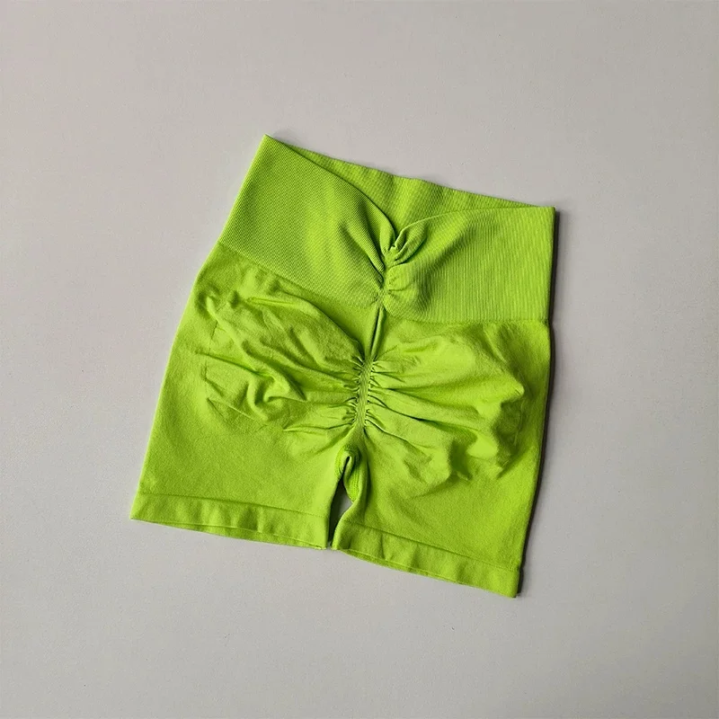 Yoga-Shorts mit hoher Taille, gerafftem Bund und formendem Effekt, 3 Zoll, Bauchstütze, atmungsaktiv, elastisch, Fitness-Shorts für Damen, Pilates, Fitnessstudio – Detail 23