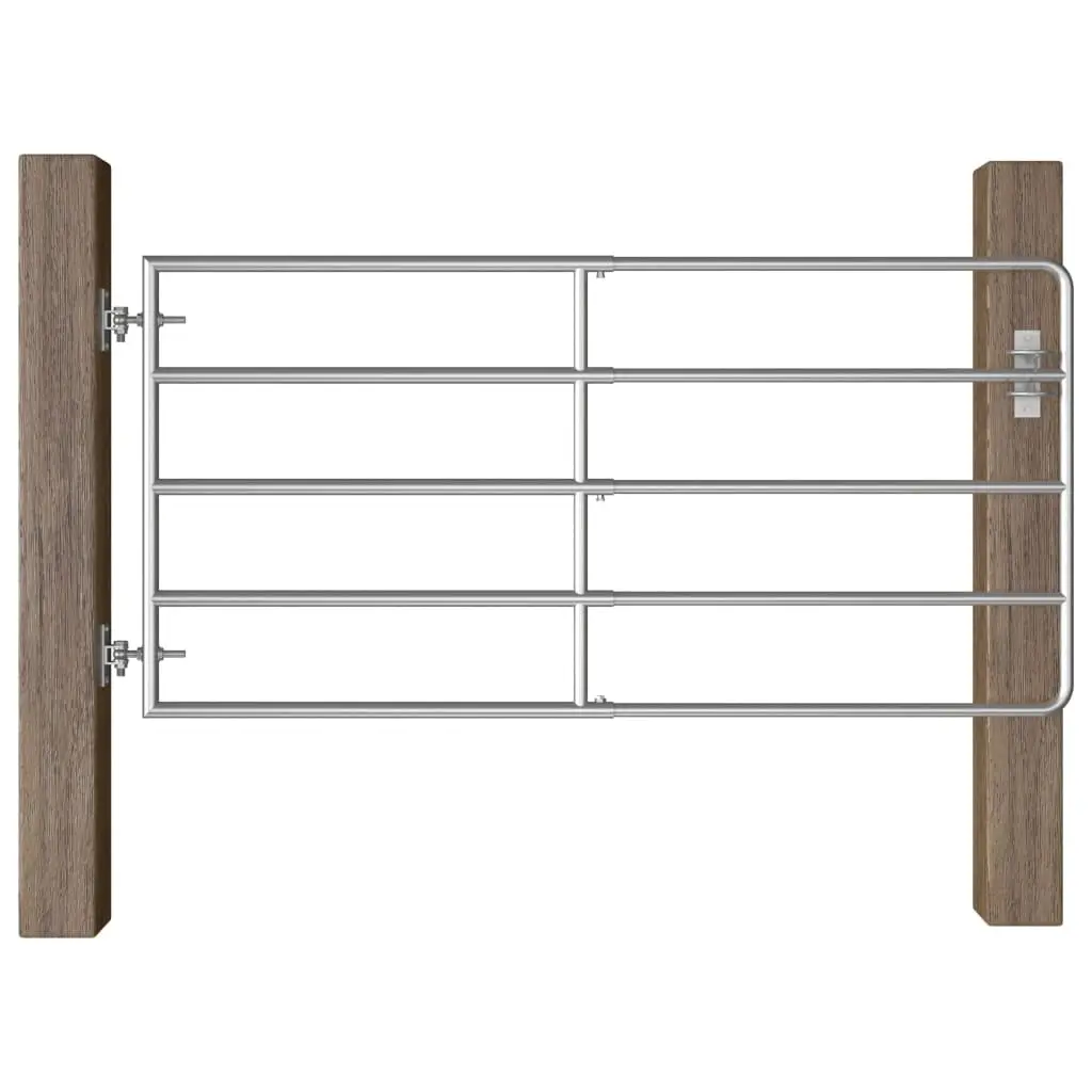 5-Bar Galvanized Steel Field Gate for Garden Yard Backyard Outdoor Fences, Adjustable 37.4
