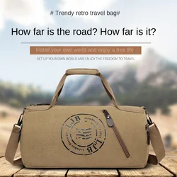 Large Capacity Canvas Travel Tote Bag for Men Outdoor Single Shoulder Luggage Bag Fitness carry on luggage handbags bolsa sac 가방