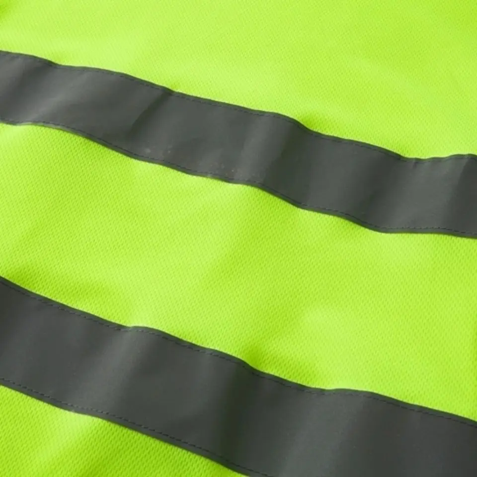 2024Outdoor Shirt Fluorescent High Visibility Safety Work Shirt Summer Breathable Work T Shirt Reflective Vest t-shirt Quick Dry