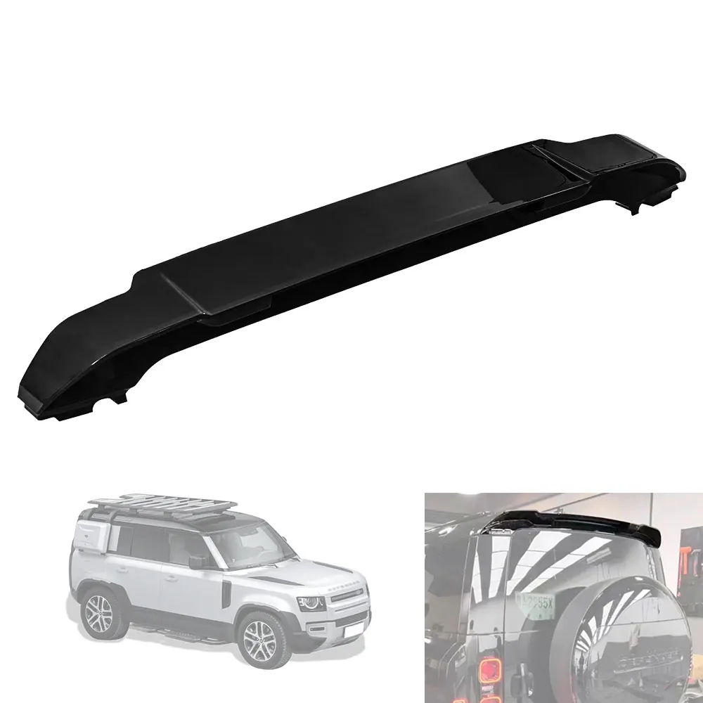 New Design ABS Black Replacement Wing Flap Rear Cip Spoiler for Land Rover Defender 2020-2024