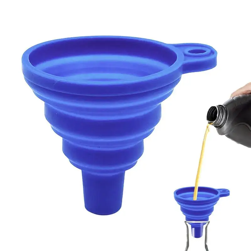 

Engine Funnel Car Universal Silicone Liquid Funnel Washer Fluid Change Foldable Portable Auto Engine Oils Petrol Change Funnel