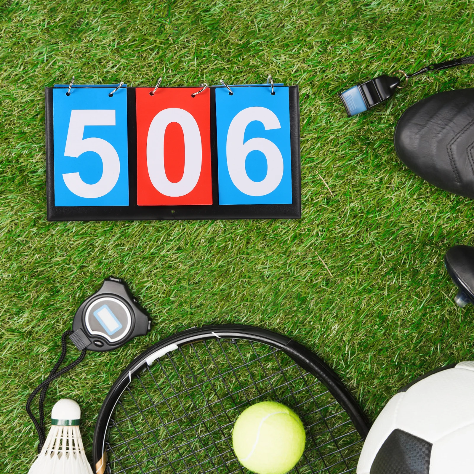 

Multifunctional Scoreboard Portable Flipper Clear Numbers Basketball Tennis Volleyball Scorekeepers Sports Supplies