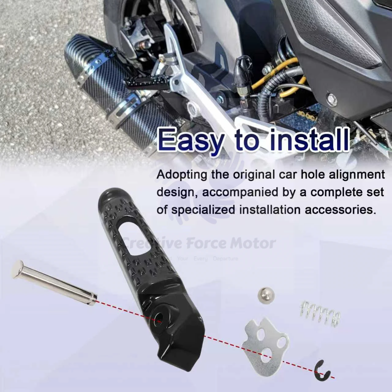 CNC Front Rear Footrest Motorcycles Pedal Kit Rider Passenger Foot Pegs For Honda CB1000R CBR600RR 2003-2025 CBR1000RR 2004-2016 image 6
