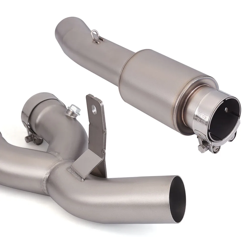 Moto escape kit For Yamaha YZF-R1/R1M 2015-2026 51MM 54MM interface motorcycle exhaust middle pipe compatible original muffler