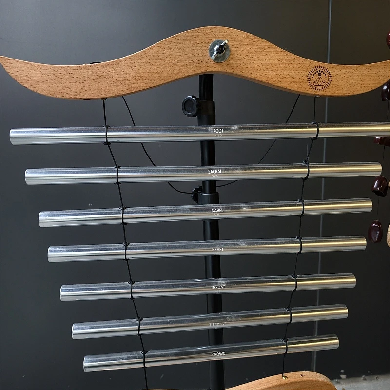 Handheld Sound Beam Chime Aluminium Portable Wind Chime Hanging Yoga Meditation Relaxation Sound Healing Percussion Chimes
