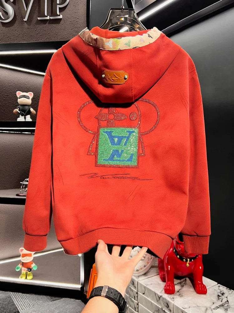 

Мужская толстовка свободного кроя в американском стиле, с длинным рукавом, повседневный свитер, удобная дышащая уличная одежда для осени и зимы