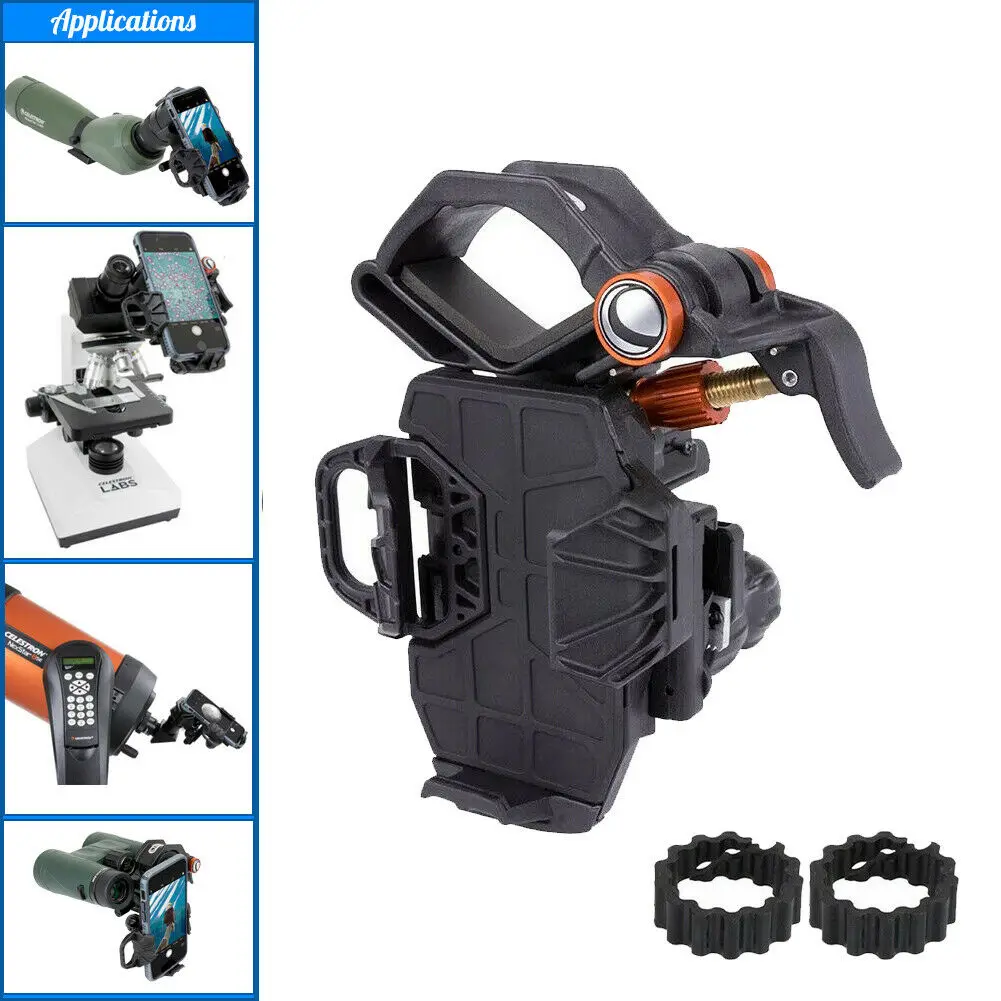 

Celestron NexYZ 3-осевой универсальный адаптер для смартфона 81055 для окуляра, телескопа, бинокуля, микроскопа, зрительной трубы