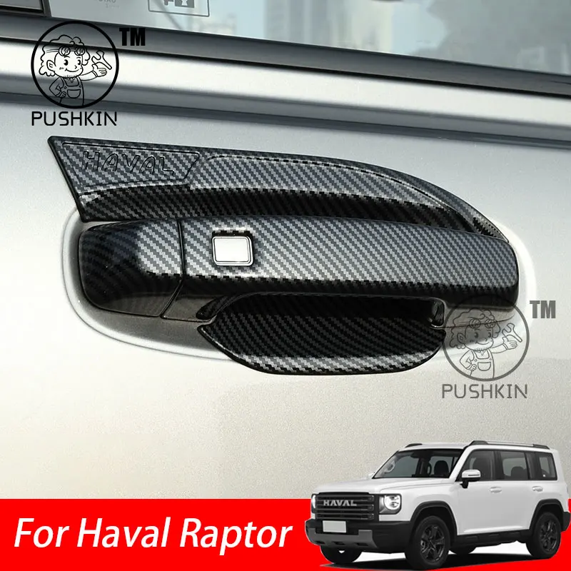 

For Haval Raptor 2024 2025 Car Door Pull Doorknob Catch Door Handle Bowl Cap Decoration Cover Trim Accsesories