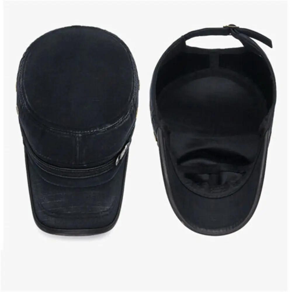 Men Breathable Cotton Peaked Cap Baseball Cap Cadet Hat Sun Cap