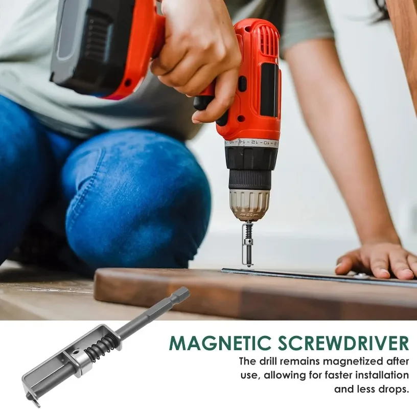 10/1 Peças Suporte Universal de Mola para Pontas de Chave de Fenda, Grampo de Fixação para Marcenaria, Reparos Domésticos DIY, Kits de Ferragens