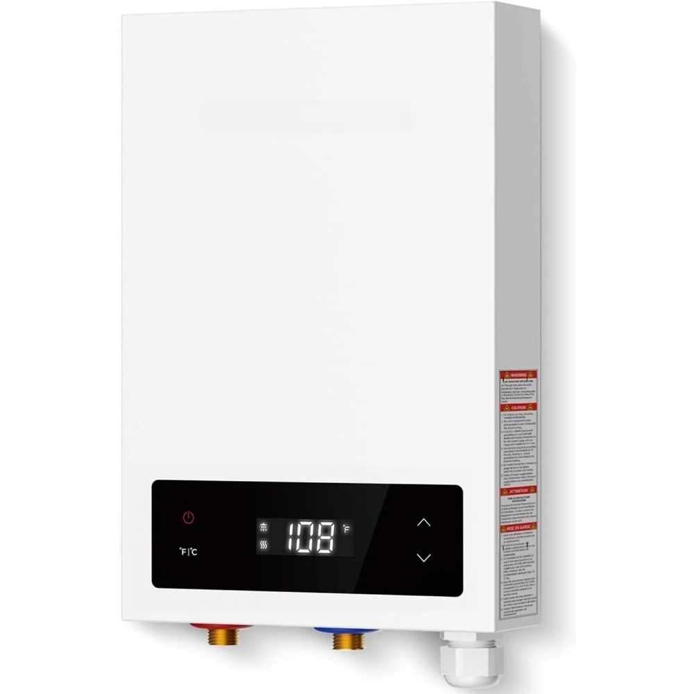 Water Heater Electric, 14kW 240Volt, 2-3 Point of Use, on Demand Hot Water Heater, with LED Digital Display