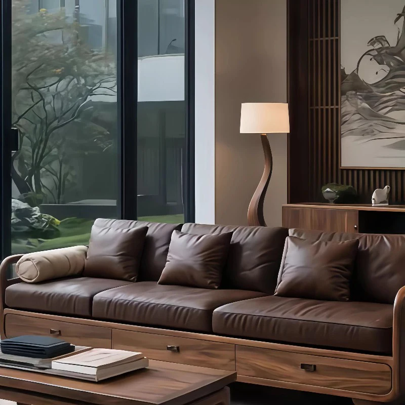 Leather Armchair Living Room Sofas Hallway Convertible Recliner Living Room Sofas Pouf Floor Sillon Cama Chinese Style Furniture