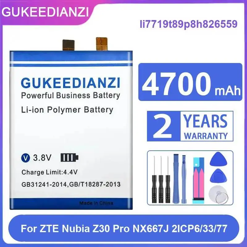 

Li7719t89p8h826559 4700Mah For Zte Nubia Z30 Pro NX667J 2ICP6 33 77 Mobile Phone Battery High Performance Reliable Power Supply