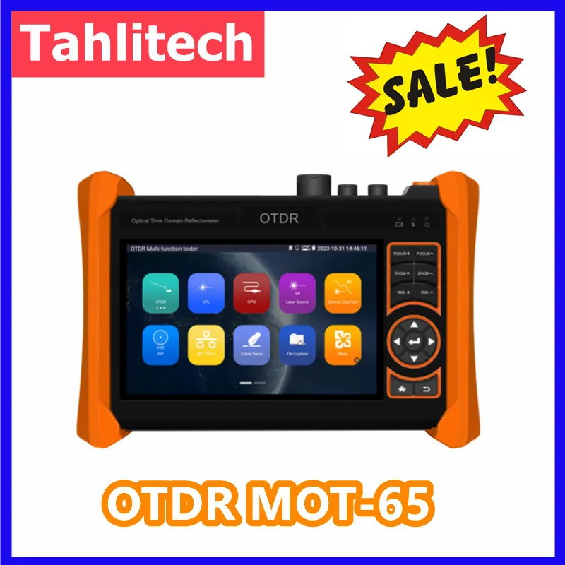 MOT-65 5.4" OTDR Fiber Optic Test Fault Detector Optical Power Meter For OPM VFL OLS Event Map Ethernet Fiber UTP Cable Tester