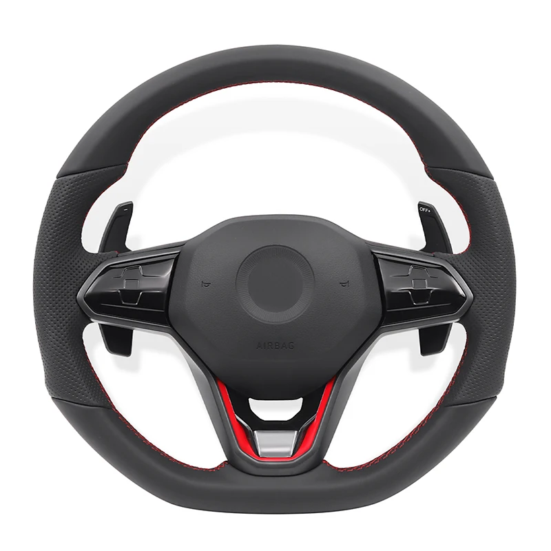 

Car Steering Wheel Artificial Leather Carbon Fiber for Volkswagen VW Golf 7 Mk7 Touran Up New Polo Jetta Passat B8 Tiguan 06-18