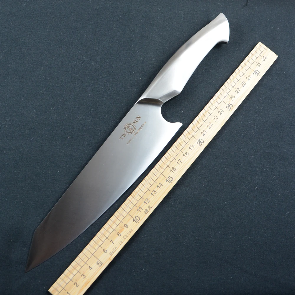 

TWOSUN TS805 Kitchen Chef knife 14C28N Blade Stainless Steel Handle