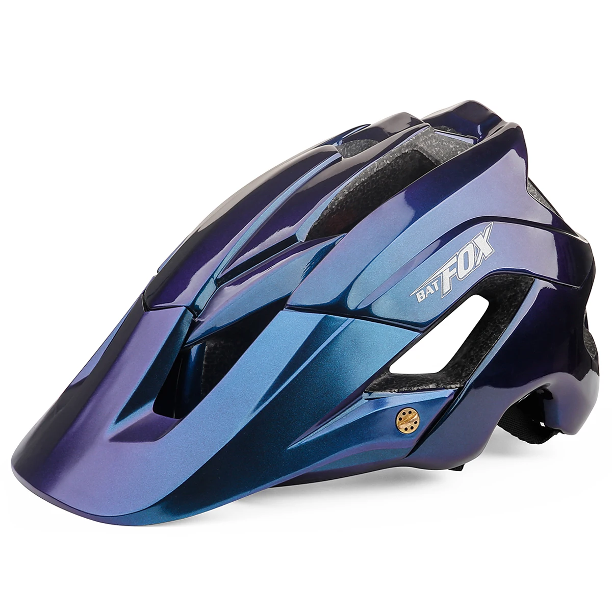 BATFOX MTB Bicycle Mountain Bike Helmet for Men Women  Starlight Blue Color Off-Road Breathable 14 Vents Riding Helmet