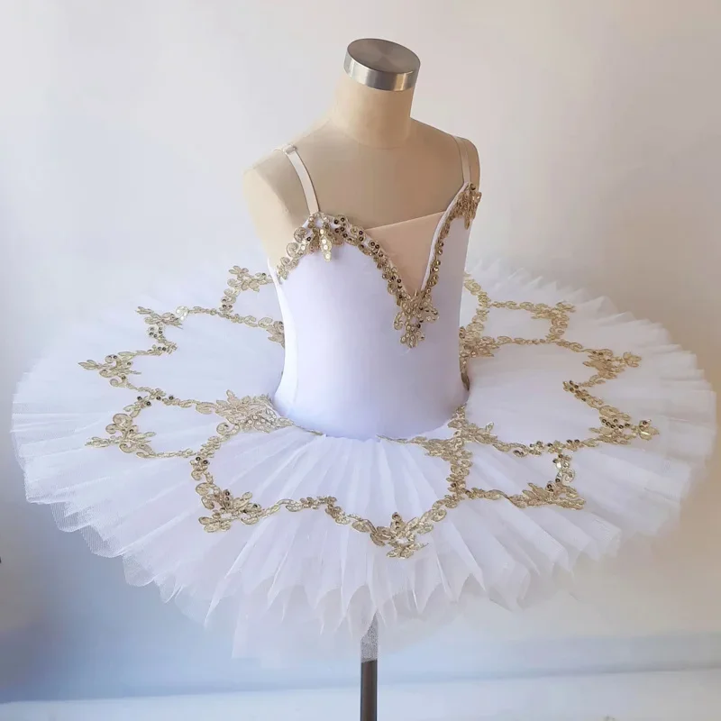 Pink Blue White Ballerina Dress Professional Ballet Child Kids Girls Adult Swan Lake Costumes Balet Tutu Dress Woman Outfits