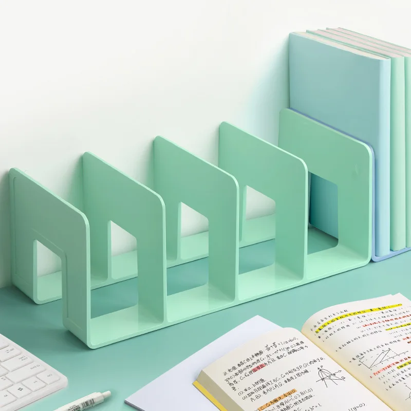 Solid color Multi-purpose Plastic Book Magazine Storage Stand Organizer Holder Desk Organizer for Book CD Magazine File