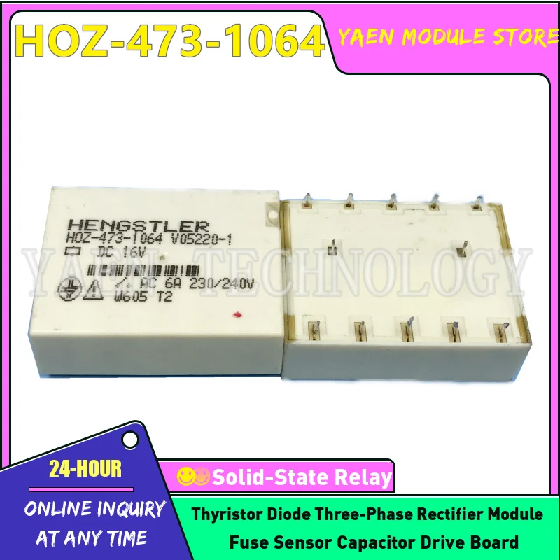 HOZ-473-1064 V05220-1 DC16V Safety relay 12 pin 16VDC