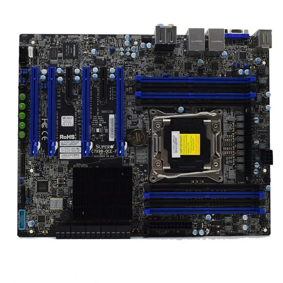 

Used For Supermicro MBD-C7X99-OCE-F main board 2011-3 pin dual network port IPMI multi-PCIE display E5-2600V4