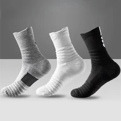 Men's Socks Medium Short Tube Sports Socks Breathable Spring/Summer Thin Style Football Basketball Sports Cycling Socks Non-slip