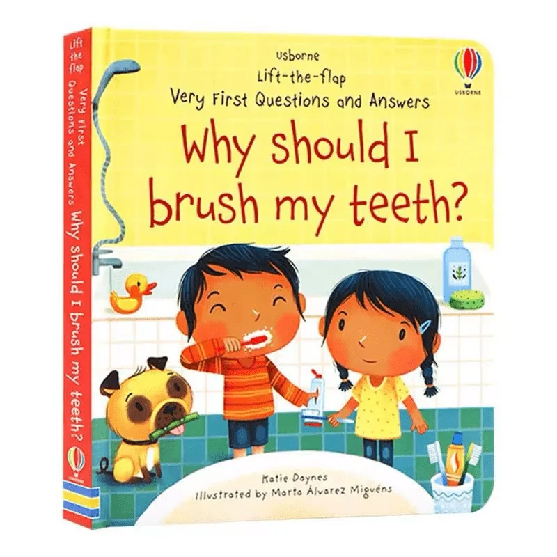 Why should I Brush My Teeth Usborne Lift the flap Activity English Book Montessori Knowledge Learning for Kindergarten Reading