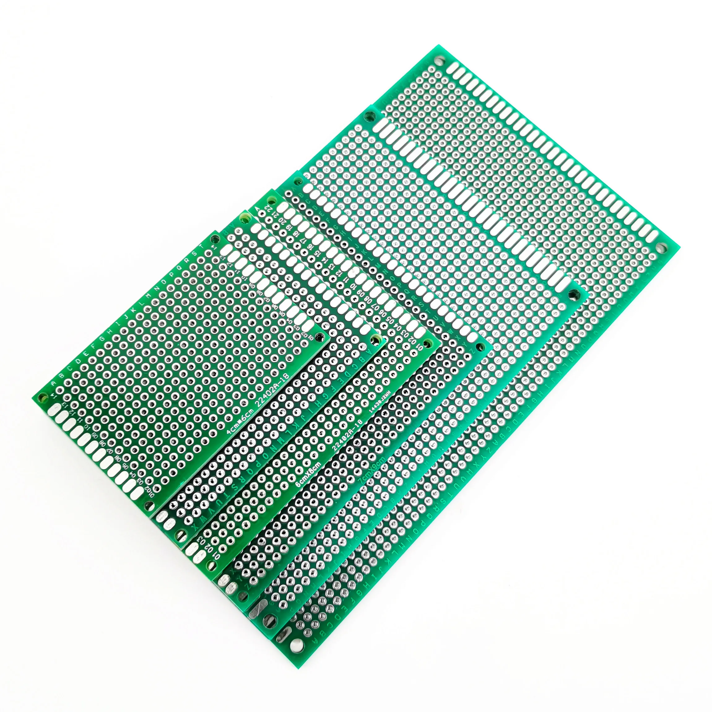 Placa de prototipo de circuito Universal de doble cara, placa de prototipo de bricolaje, PCB, 2x8, 3x7, 4x6, 5x7, 6x8, 7x9, 8x12, 9x15CM