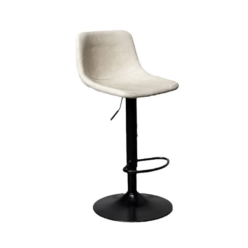 Bar, chair lift and rotation, modern simple backrest, bar light luxury home fashion bar, island high stool