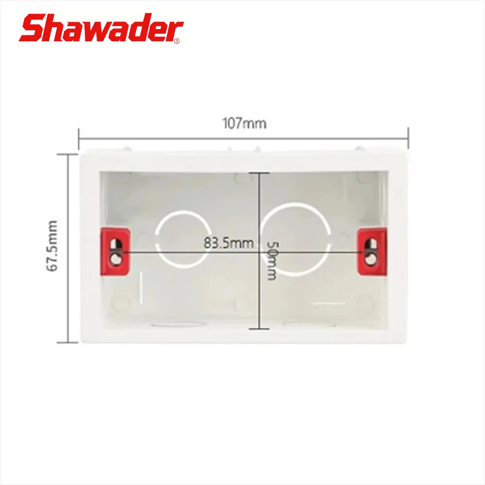 

Shawader Junction 118/120 Коробка США/Австралии Италия Чили Электрический монтаж Прямоугольник Удобный секретный тайник Настенный переключатель ПВХ