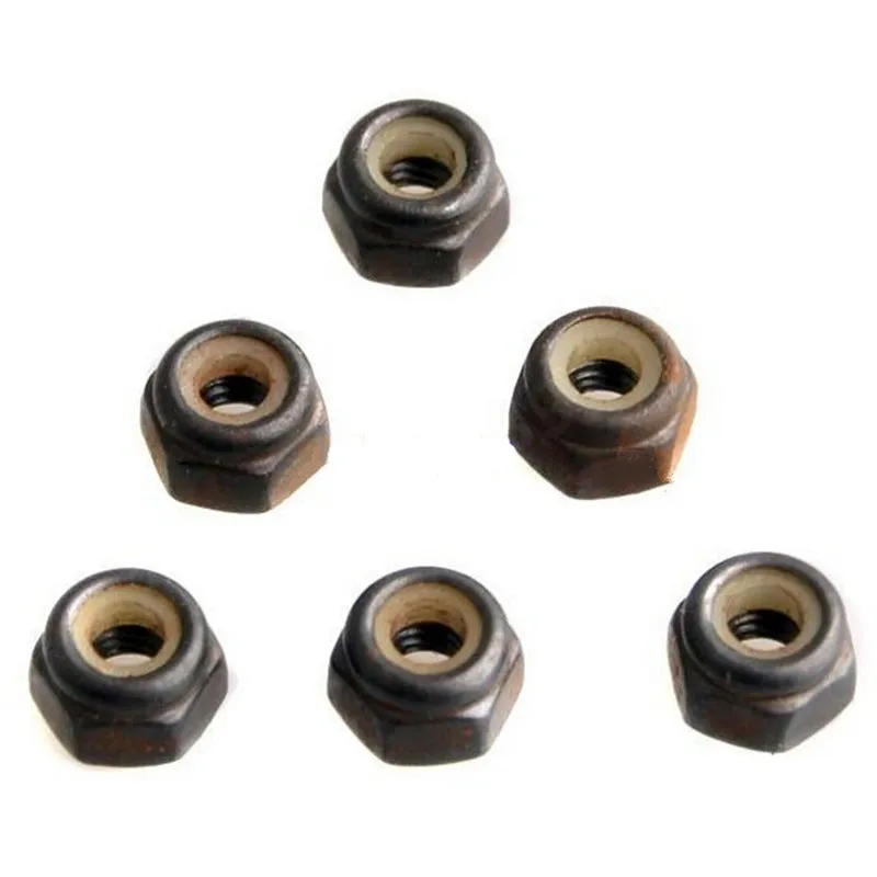 6pcs 02102 85793 Nylon Nut M3 3mm Thread - Behemoth For 1/10 HSP Hi Speed Parts RC Car Buggy Truck