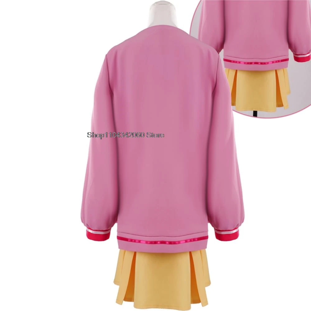 Manaka Laala Cosplay Anime Pripara Costume Pink Youth Cute Academy Short Skirt Accessories Set Halloween Party girl Uniform